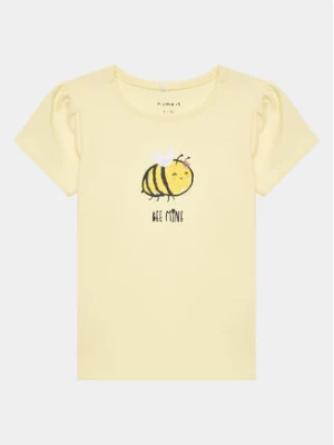 NAME IT T-Shirt 13222080 Żółty Regular Fit
