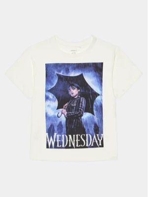 NAME IT T-Shirt 13228850 Biały Boxy Fit
