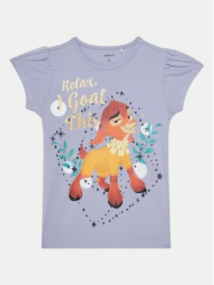 NAME IT T-Shirt 13239531 Fioletowy Regular Fit
