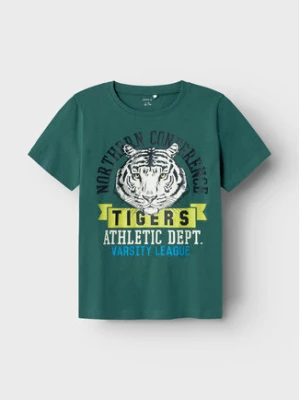 NAME IT T-Shirt Berte 13226107 Zielony Regular Fit