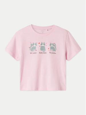 NAME IT T-Shirt Betria 13238045 Różowy Regular Fit