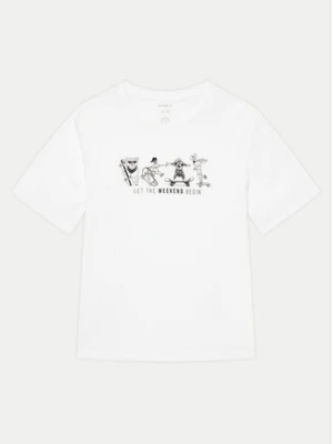 NAME IT T-Shirt Bocalle 13241851 Biały Regular Fit