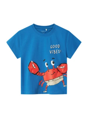 NAME IT T-Shirt Fish 13241295 Niebieski Regular Fit