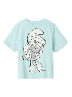 NAME IT T-Shirt Fleur Smurfs 13241788 Niebieski Regular Fit