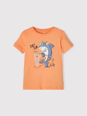 NAME IT T-Shirt Fritz Ss 13200922 Pomarańczowy Regular Fit