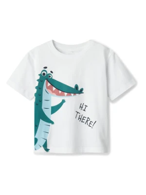 NAME IT T-Shirt Helge 13238145 Biały Regular Fit