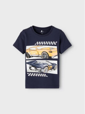 NAME IT T-Shirt HOT WHEELS 13203566 Granatowy Regular Fit