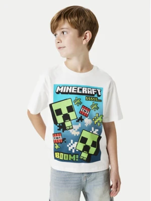 NAME IT T-Shirt Minecraft 13240871 Biały Standard Fit