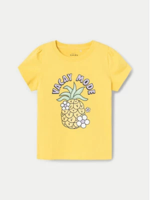 NAME IT T-Shirt Vibeke 13228146 Żółty Regular Fit