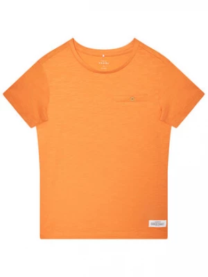 NAME IT T-Shirt Vincent 13189441 Pomarańczowy Regular Fit