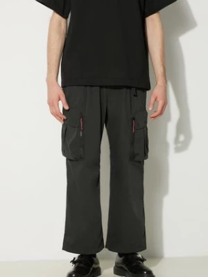 Nanga spodnie Hinoc Ripstop Field Cargo Pants męskie kolor czarny w fasonie cargo NW2411.1I700.A