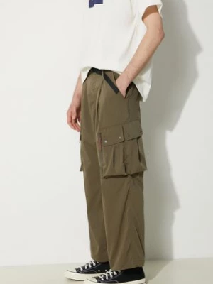 Nanga spodnie Hinoc Ripstop Field Cargo Pants męskie kolor zielony w fasonie cargo NW2411.1I700.A