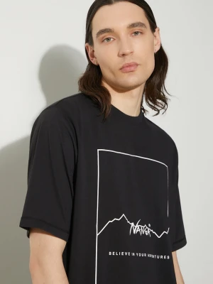 Nanga t-shirt Dry Mix Frame Logo Tee
