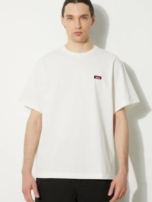 Nanga t-shirt Eco Hybrid Box Logo Embroidery Tee męski kolor biały z aplikacją NW2411.1G804.A