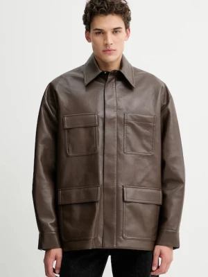 Nanushka kurtka NM25PFJK04778 kolor brązowy przejściowa CHASIN