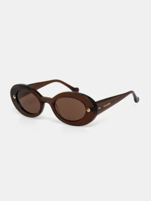 Nanushka okulary przeciwsłoneczne GIVA kolor brązowy NW23CRSG00776