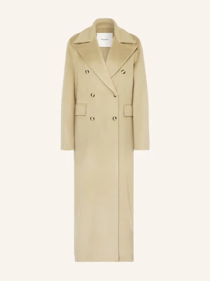Nanushka Płaszcz Wełniany Damira beige OLIWKOWY