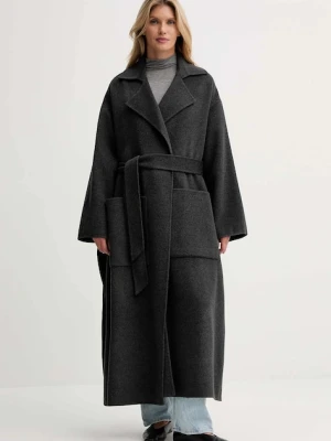 Nanushka płaszcz z dodatkiem wełny