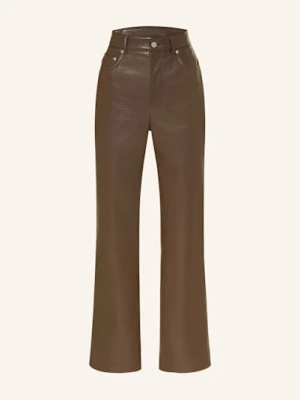 Nanushka Spodnie Seldes Z Imitacji Skóry braun