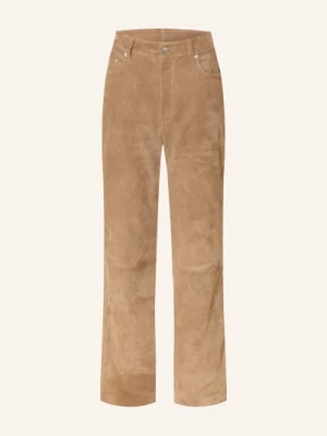 Nanushka Spodnie Skórzane Seldes braun