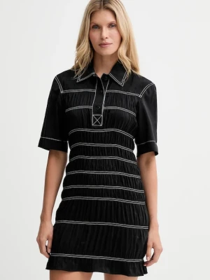 Nanushka sukienka kolor czarny mini prosta NW25PFDR09999