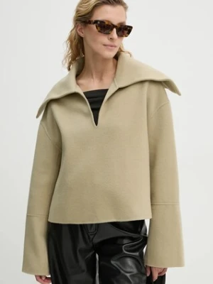 Nanushka sweter wełniany MAXE damski kolor beżowy ciepły NW24PFSG27062