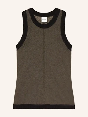 Nanushka Top Denalie Z Mieszanki Materiałów schwarz