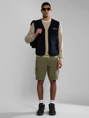 Napapijri Bermudy "Deline" w kolorze khaki rozmiar: W34