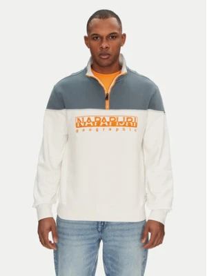 Napapijri Bluza B-Saturnia NP0A4ICHN1A1 Biały Regular Fit