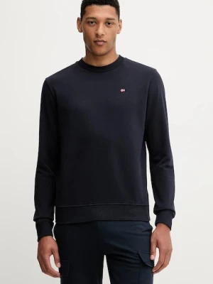 Napapijri bluza Balis Crew męska kolor granatowy gładka NP0A4FQW1761