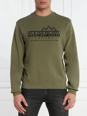 Napapijri Bluza fabera | Loose fit zielony