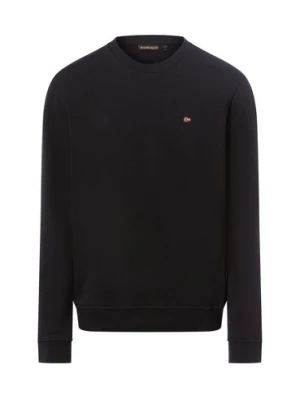 Napapijri Bluza męska - Balis Mężczyźni Bawełna niebieski jednolity,