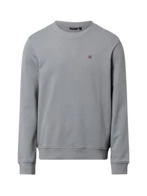 Napapijri Bluza męska - Balis Mężczyźni Bawełna szary jednolity,