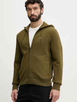 Napapijri bluza rozpinana z kapturem męska bawełniana BALIS