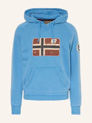 Napapijri Bluza Z Kapturem B-Archive blau JASNONIEBIESKI
