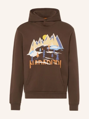 Napapijri Bluza Z Kapturem B-Sweat braun brązowy