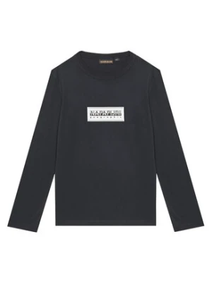 Napapijri Bluzka S-Chamois NP0A4HYK D Czarny Regular Fit