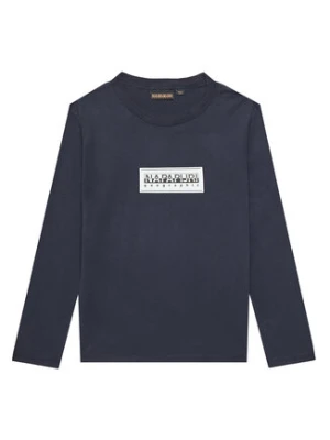 Napapijri Bluzka S-Chamois NP0A4HYK D Granatowy Regular Fit