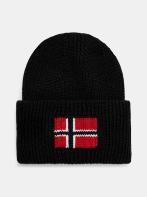 Napapijri czapka z domieszką wełny F-Evei