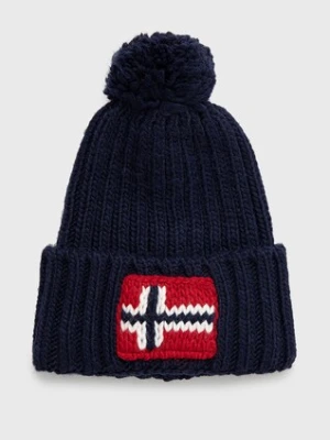 Napapijri czapka z domieszką wełny