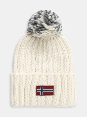 Napapijri czapka z domieszką wełny Semiury kolor beżowy NP0A4GKCN1J1