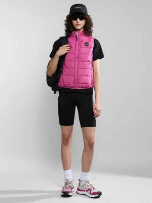 Napapijri Kamizelka pikowana "Acalmar" w kolorze różowym rozmiar: XL