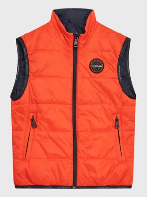 Napapijri Kamizelka Santafe NP0A4GXA D Pomarańczowy Regular Fit