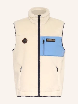 Napapijri Kamizelka Z Pluszowego Materiału Yupik V weiss