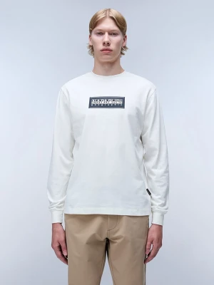 Napapijri Koszulka "Box Logo" w kolorze białym rozmiar: 3XL