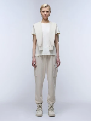 Napapijri Koszulka "Castor" w kolorze kremowym rozmiar: XXS