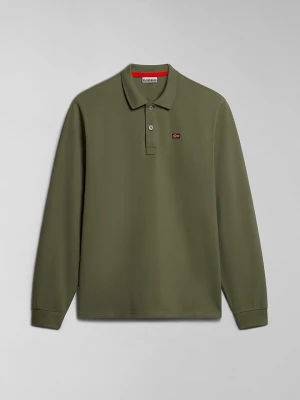 Napapijri Koszulka polo "Eruggy" w kolorze khaki rozmiar: L