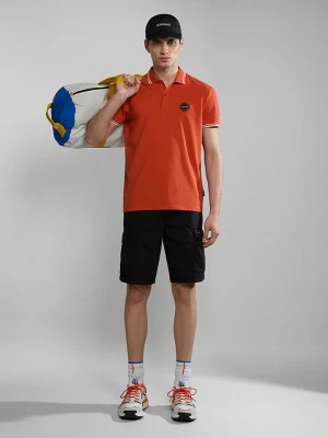 Napapijri Koszulka polo "Macas" w kolorze pomarańczowym rozmiar: M