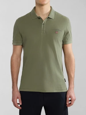 Napapijri Koszulka polo w kolorze khaki rozmiar: S