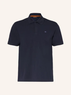 Napapijri Koszulka Polo Z Dżerseju E-Nedles blau